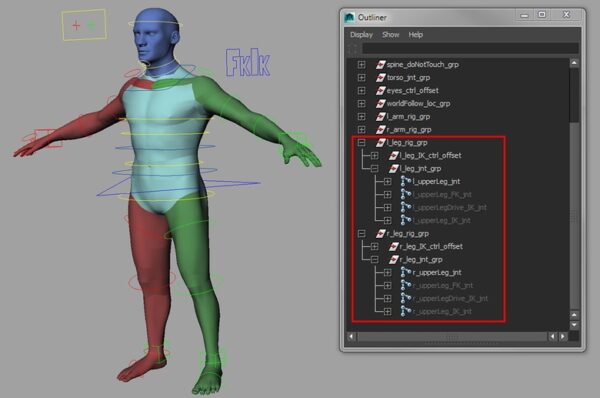 Leg Rig Gen 06. Rigging the Legs – CAVE Academy