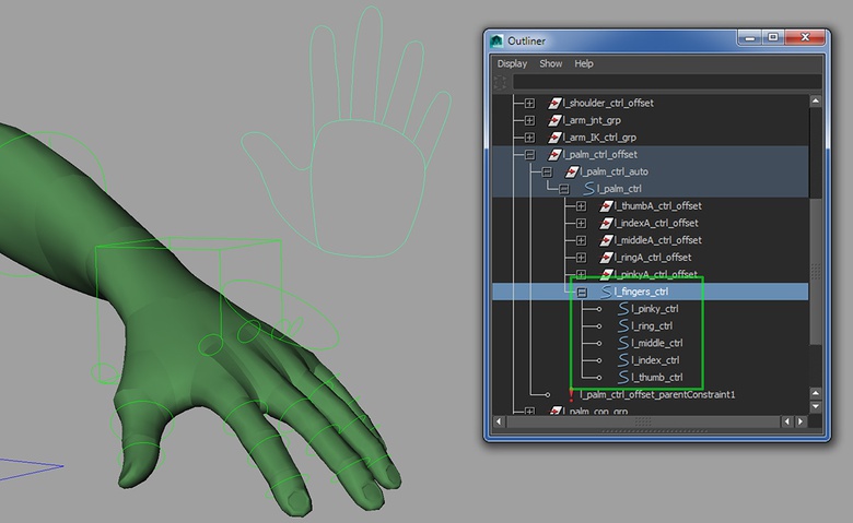 Finger Rigging 08. Rigging the Fingers and Thumbs – CAVE Academy
